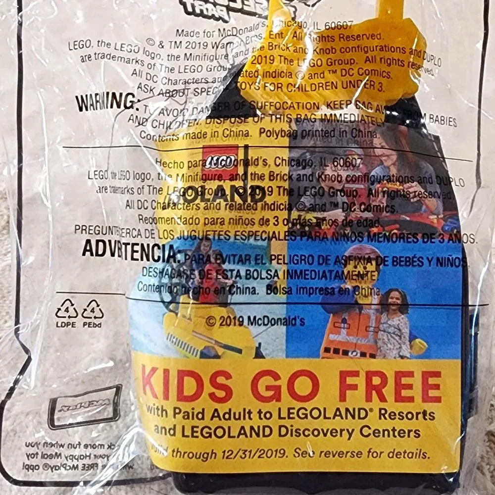 McDonalds 2019 Happy Meal Toy: Lego Movie 2nd Part BATMAN #6 - SEALED